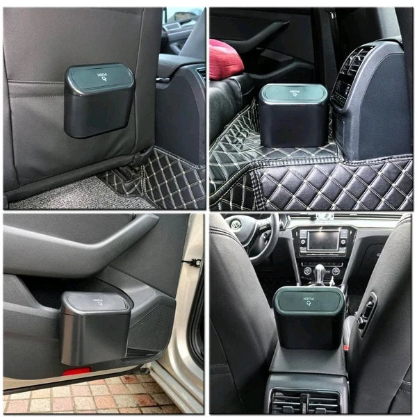 Car Trash Bin-Auto Dustbin - With 2 pcs Free Garbage Bags Rolls