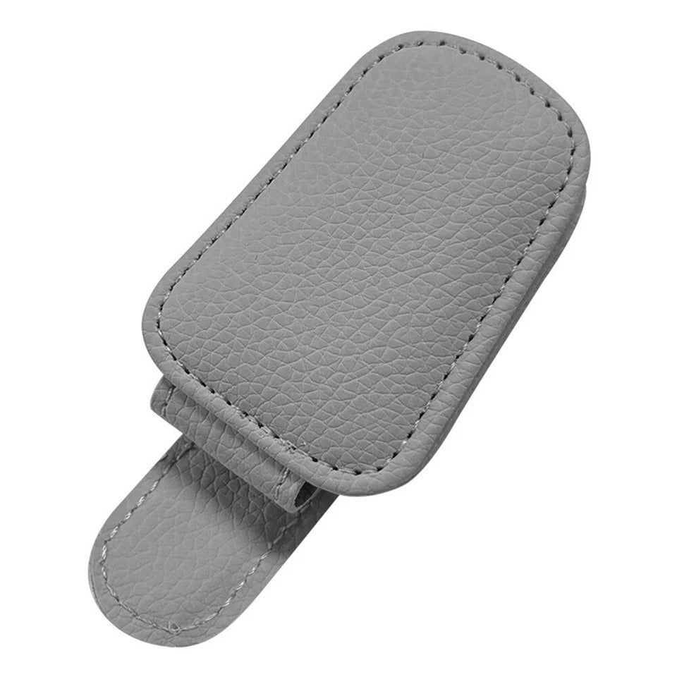 Leather Car Visor Sunglasses Holder