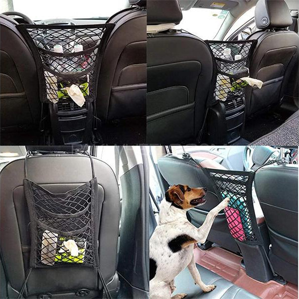 3 Layer Seat Storage Net & Barrier For Car Organizer